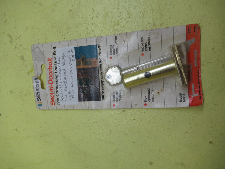 Securi-Doorbolt The Concelaed Locking Bolt Plate 40L x 20W x 65D