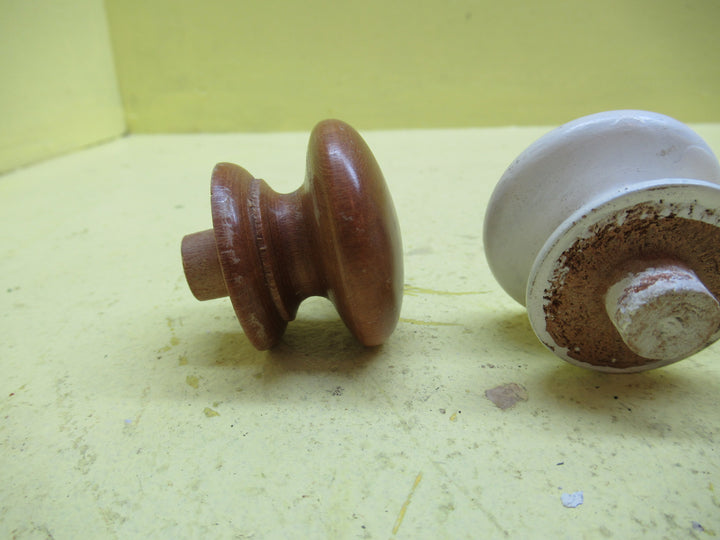 Round Wooden Knob 40Dia x 22H