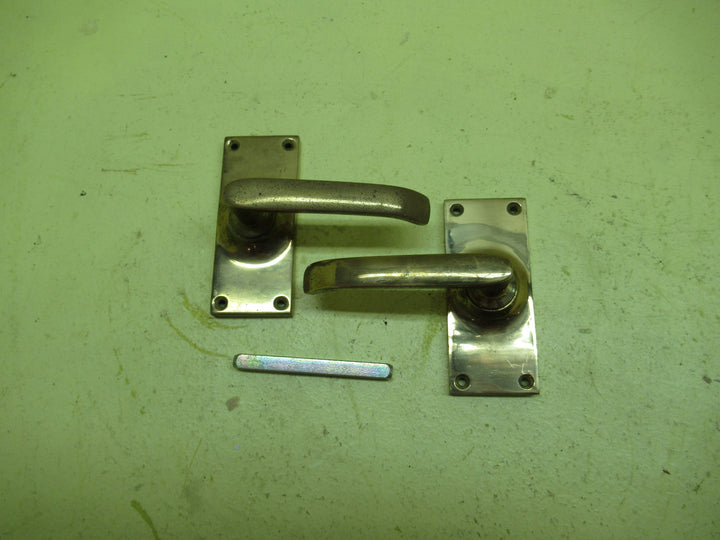 Delf Rectangle brass Wedge Lever Latch Handle 100Lx 42W/Lever 40H x 98L