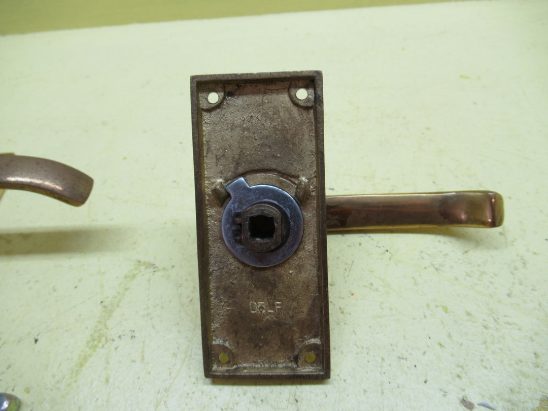 Delf Rectangle brass Wedge Lever Latch Handle 100Lx 42W/Lever 40H x 98L