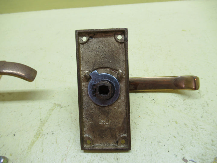 Delf Rectangle brass Wedge Lever Latch Handle 100Lx 42W/Lever 40H x 98L