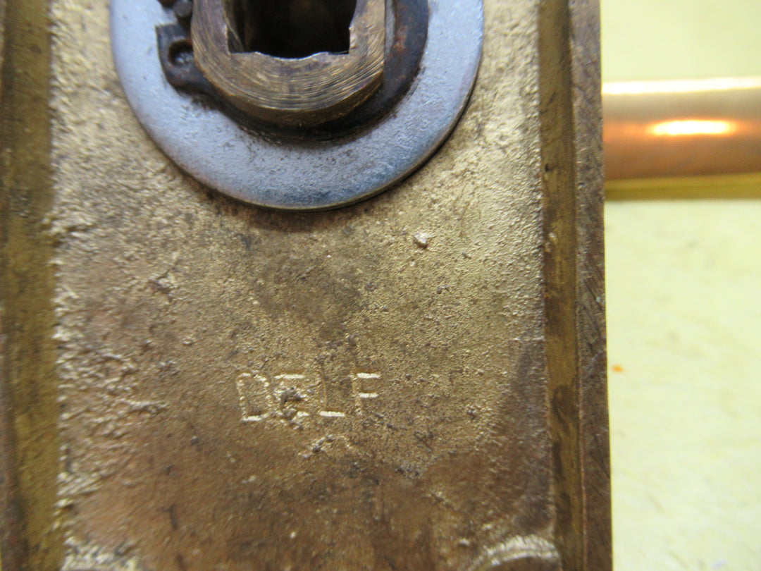 Delf Rectangle brass Wedge Lever Latch Handle 100Lx 42W/Lever 40H x 98L