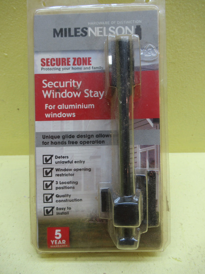 Miles Nelson Aulminium Security Window Stay 140L x 40W x 40H