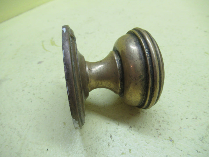 Bronze Centre Knobe with Ribbed Detail 89Dia x 65Dia Rose