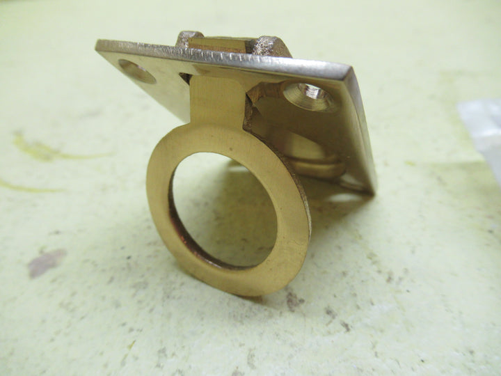 Small Rectangle Brass Flush Ring Pull 50L x 38W x 15D