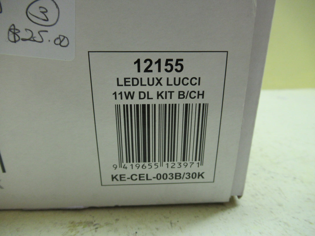 Lucci Ledlux 11W Down Light Kit in Brush Chrome 100Dia x 67H / Inside 80Dia