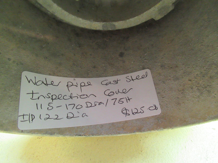 Water Pipe Cast Steel Inspection Cover 115-170Dia x 75H