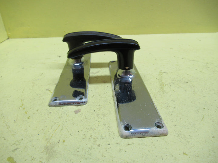 Art Deco Bakelite Handles with Chrome Door Plate(Surreyware