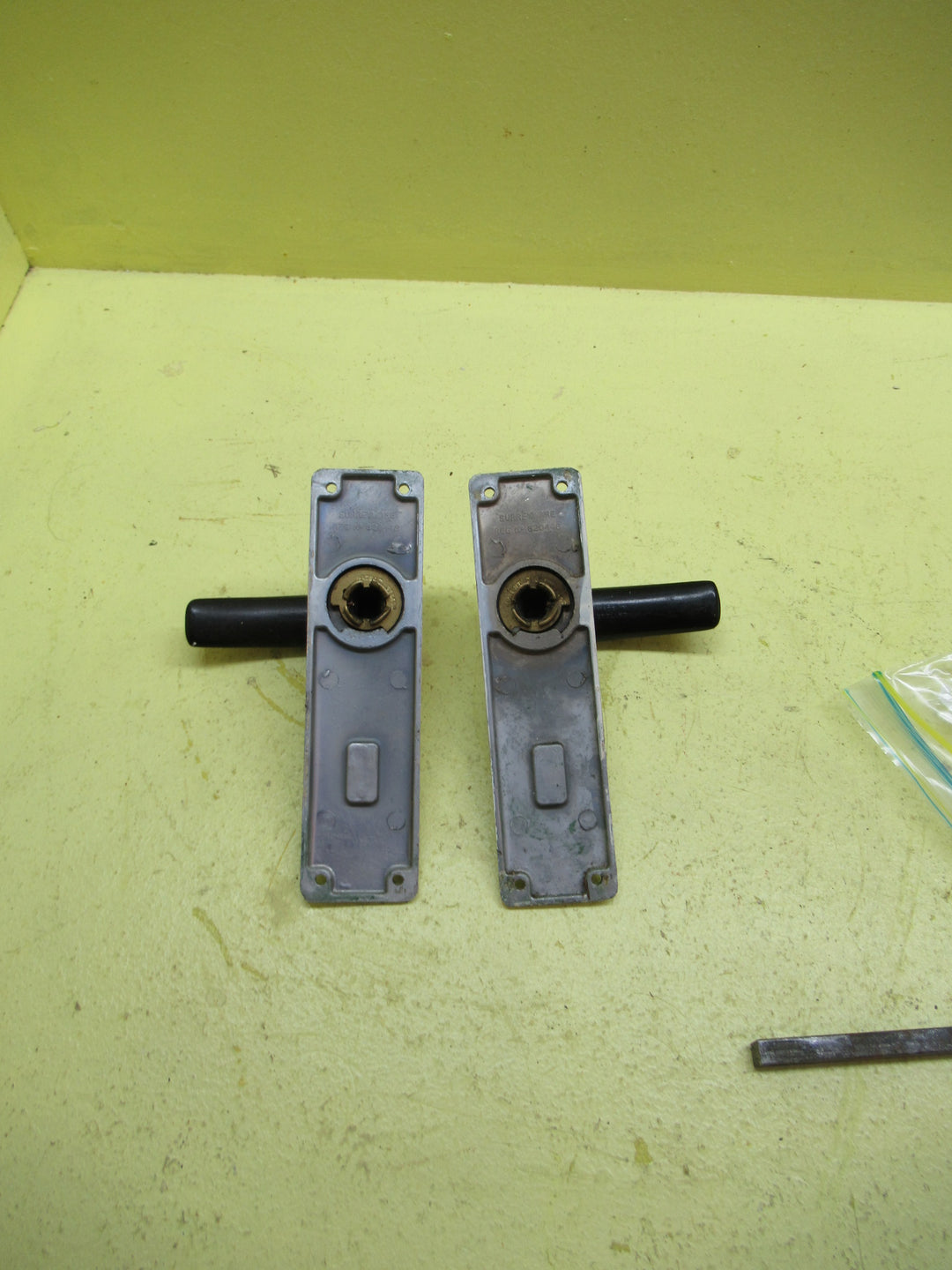 Art Deco Bakelite Handles with Chrome Door Plate(Surreyware