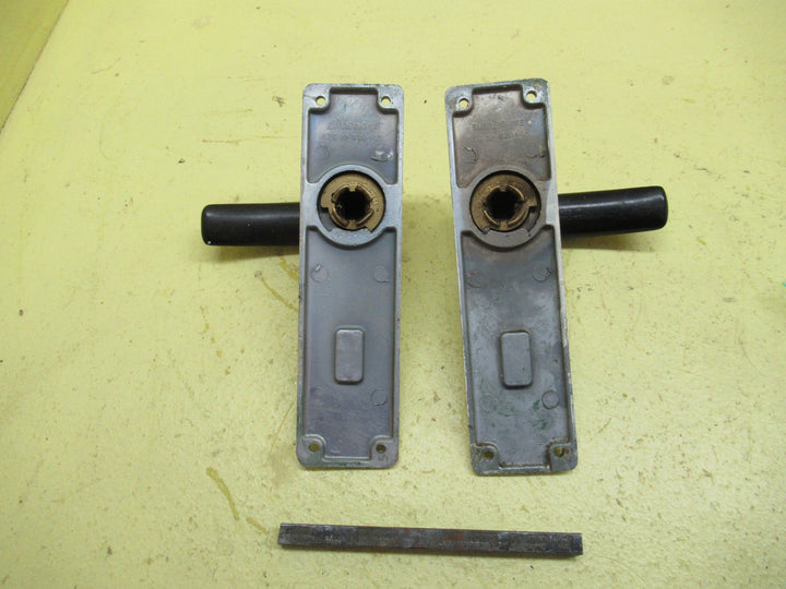 Art Deco Bakelite Handles with Chrome Door Plate(Surreyware