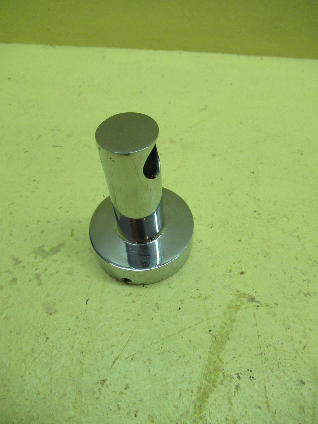 Modern Chrome Towel Rail End 70H x 50Dia Base