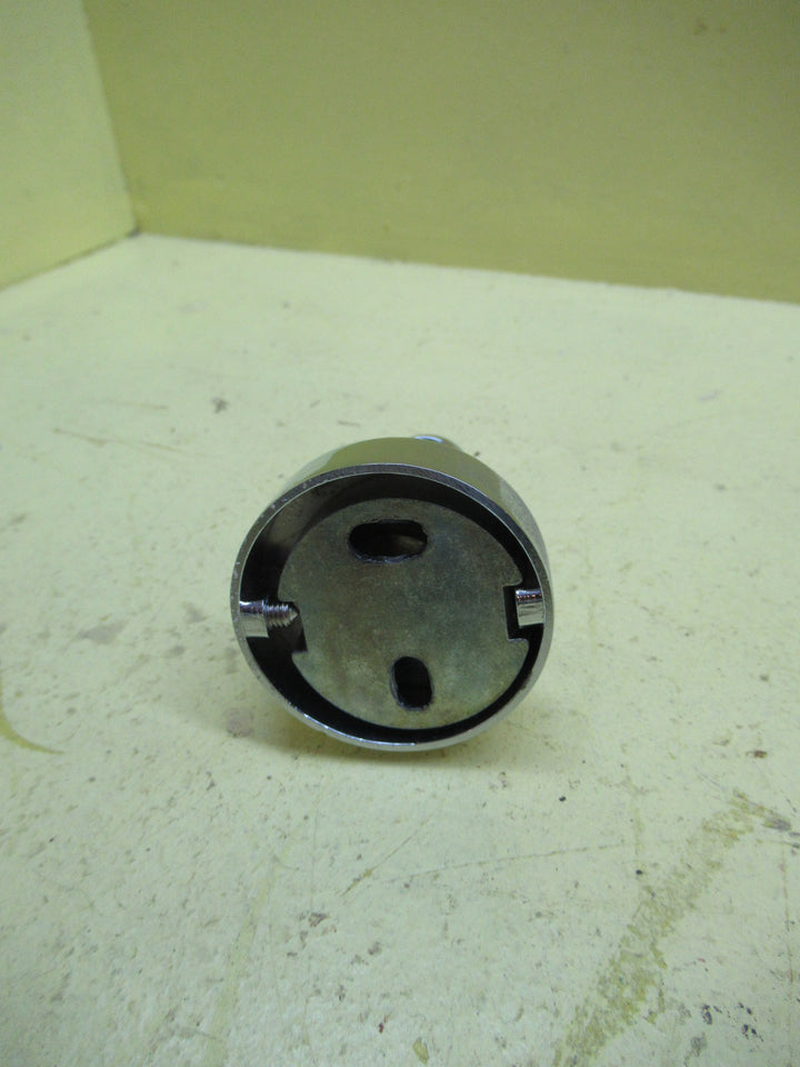 Modern Chrome Towel Rail End 70H x 50Dia Base