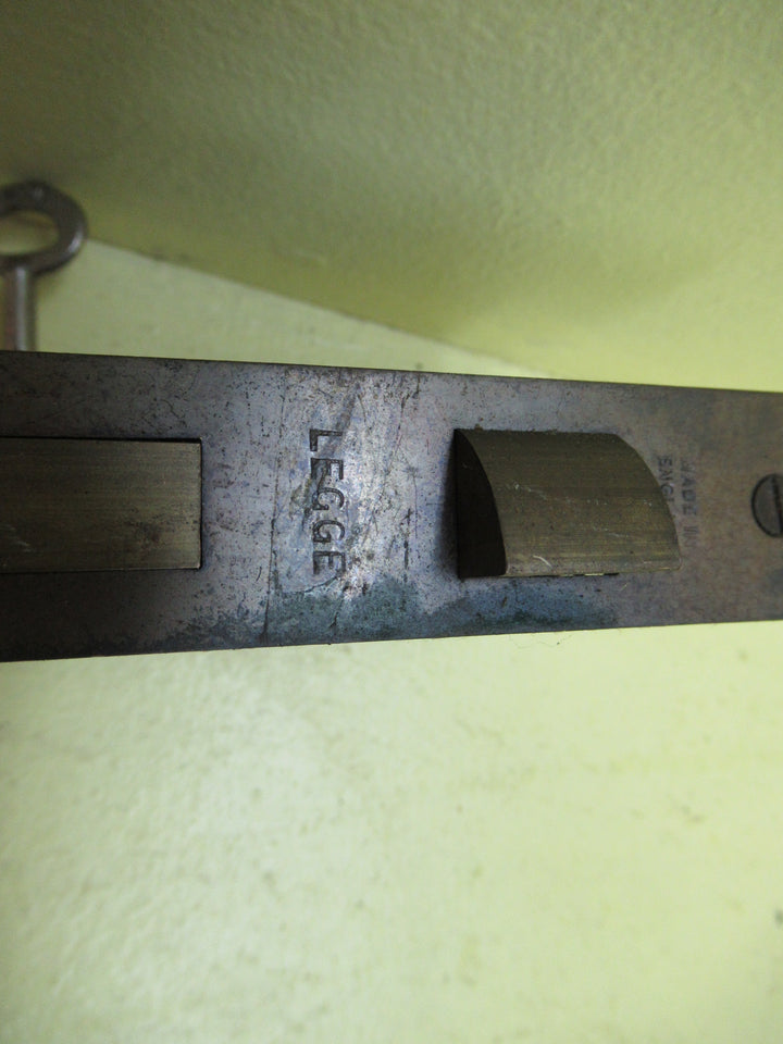 Vintage Legge Secure Lever Mortice Lock with Key 140L x 25W/Body 100H x 90D x 10W