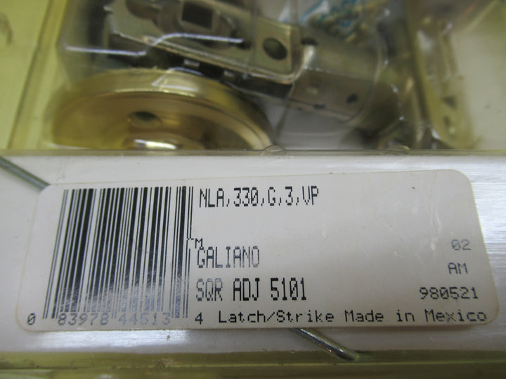 Weiner Lock-Latch  & Striker Set (Brass) 60Dia/Lever 50H x 100L