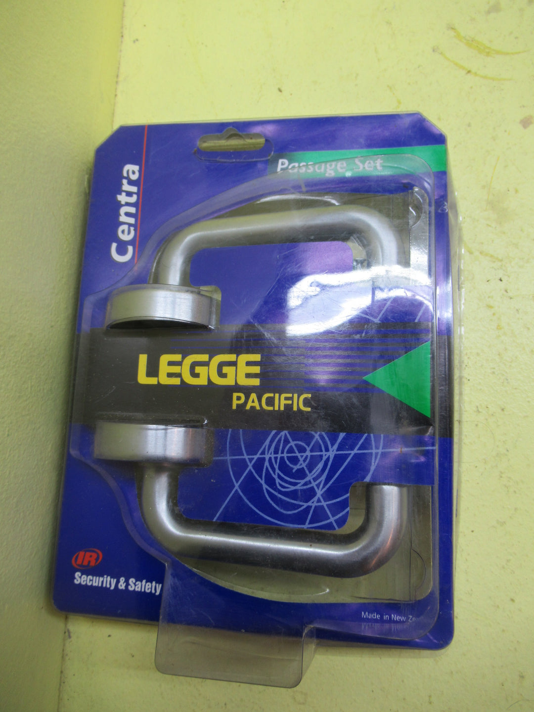 Legge Brush Satin Passage Set Door Handle(Centra) 52Dia/Lever55H x 110L