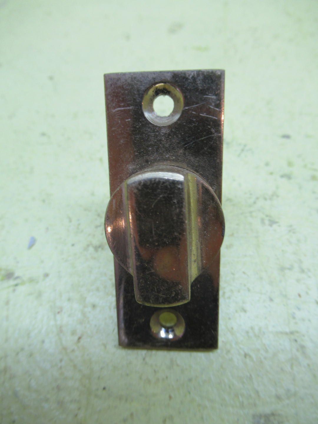 Brass Rectangle Thumb Turn Bathroom Lock 58L x 22W x 18D