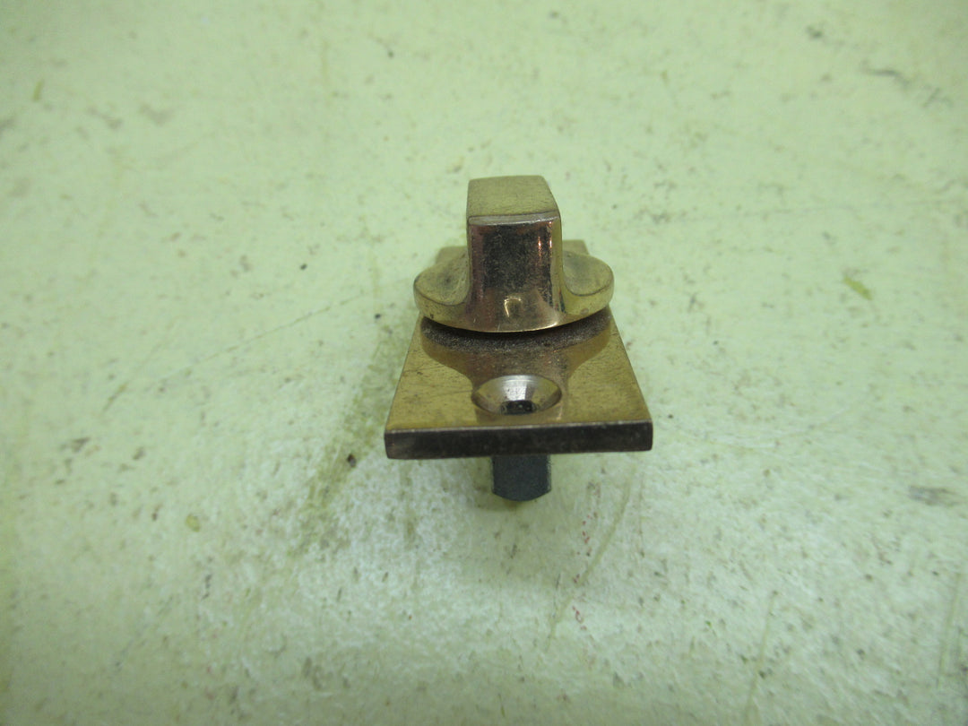 Brass Rectangle Thumb Turn Bathroom Lock 58L x 22W x 18D