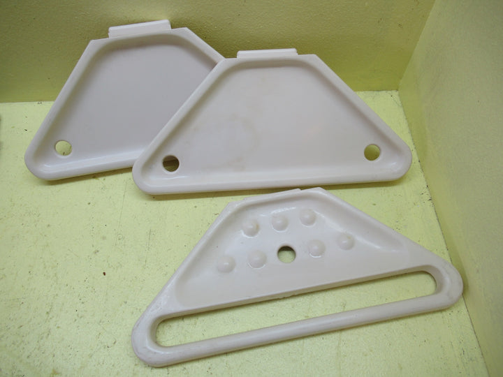 Retro Shampoo & Sap trays - Almond Uvory 220W x 100D x 12H