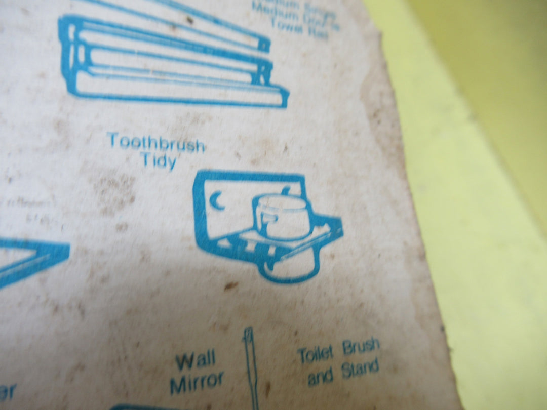 Caroma Retro Bath Mates Toothbrush Holder in Grey Mist 65H x 120W x 90D