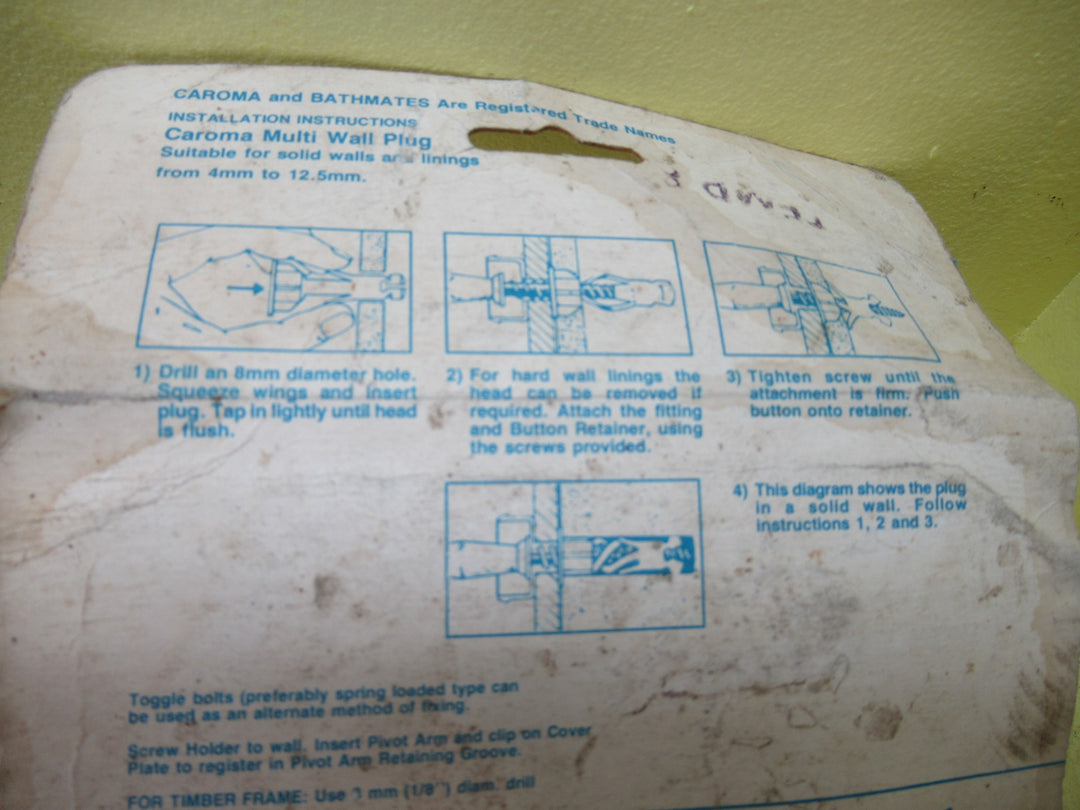 Caroma Retro Bath Mates Toothbrush Holder in Grey Mist 65H x 120W x 90D