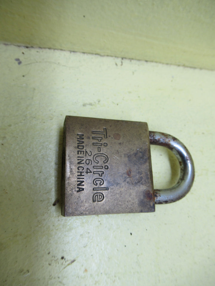 Triple Circle Extra Top Security Padlock (No Key) 50/60/75H x 30/35/50W