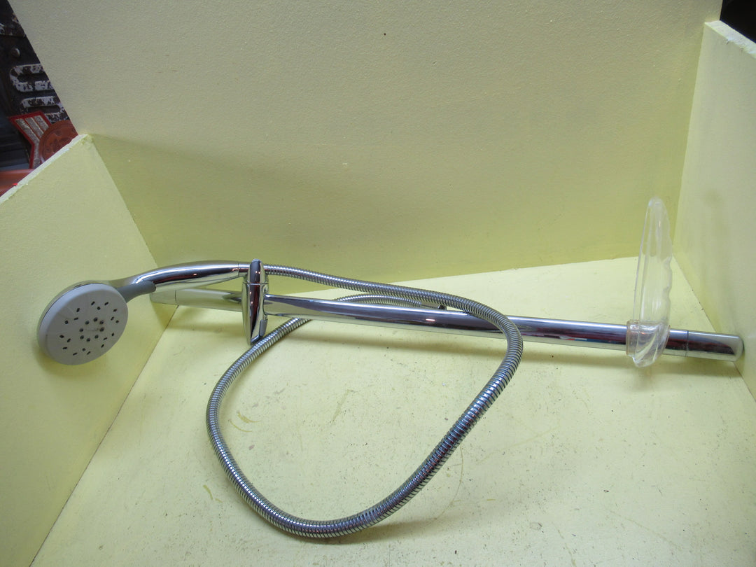 Sliding Shower Rail with Shower Head & Soap Dish 790H x 190W x 60D