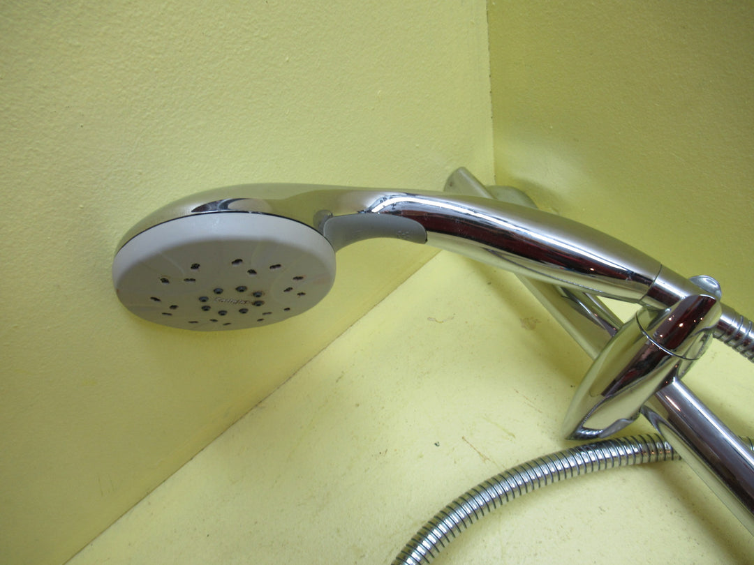 Sliding Shower Rail with Shower Head & Soap Dish 790H x 190W x 60D