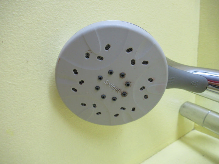 Sliding Shower Rail with Shower Head & Soap Dish 790H x 190W x 60D