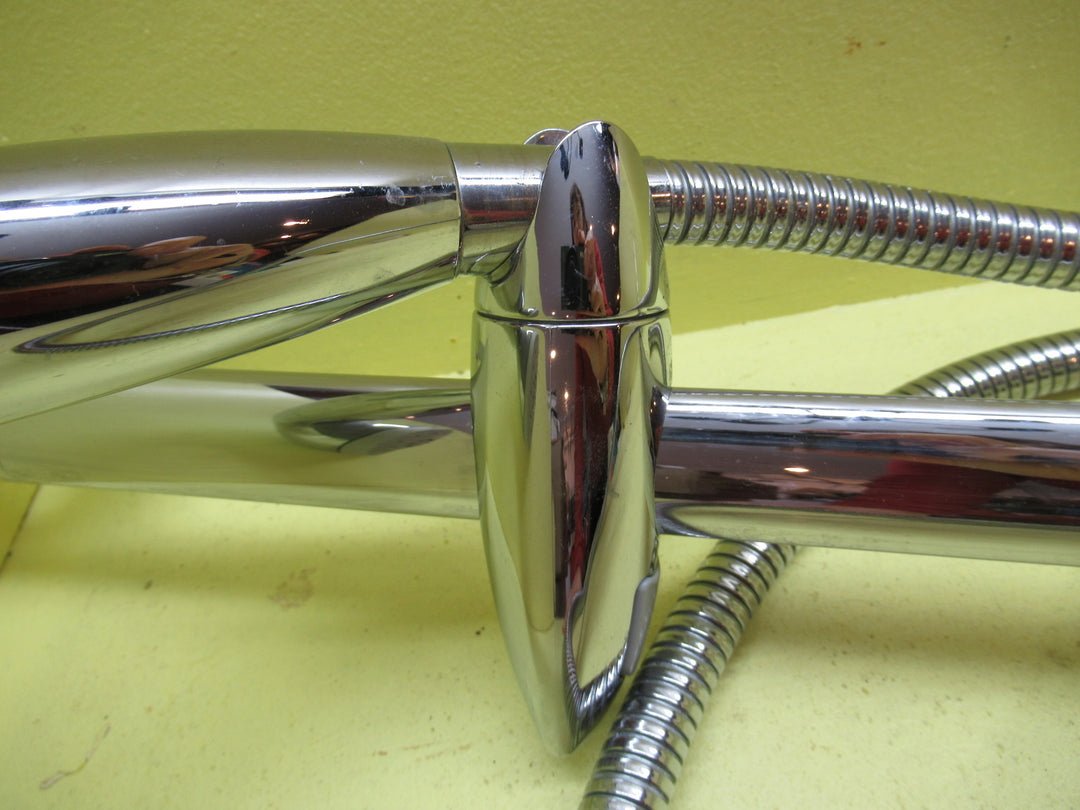 Sliding Shower Rail with Shower Head & Soap Dish 790H x 190W x 60D