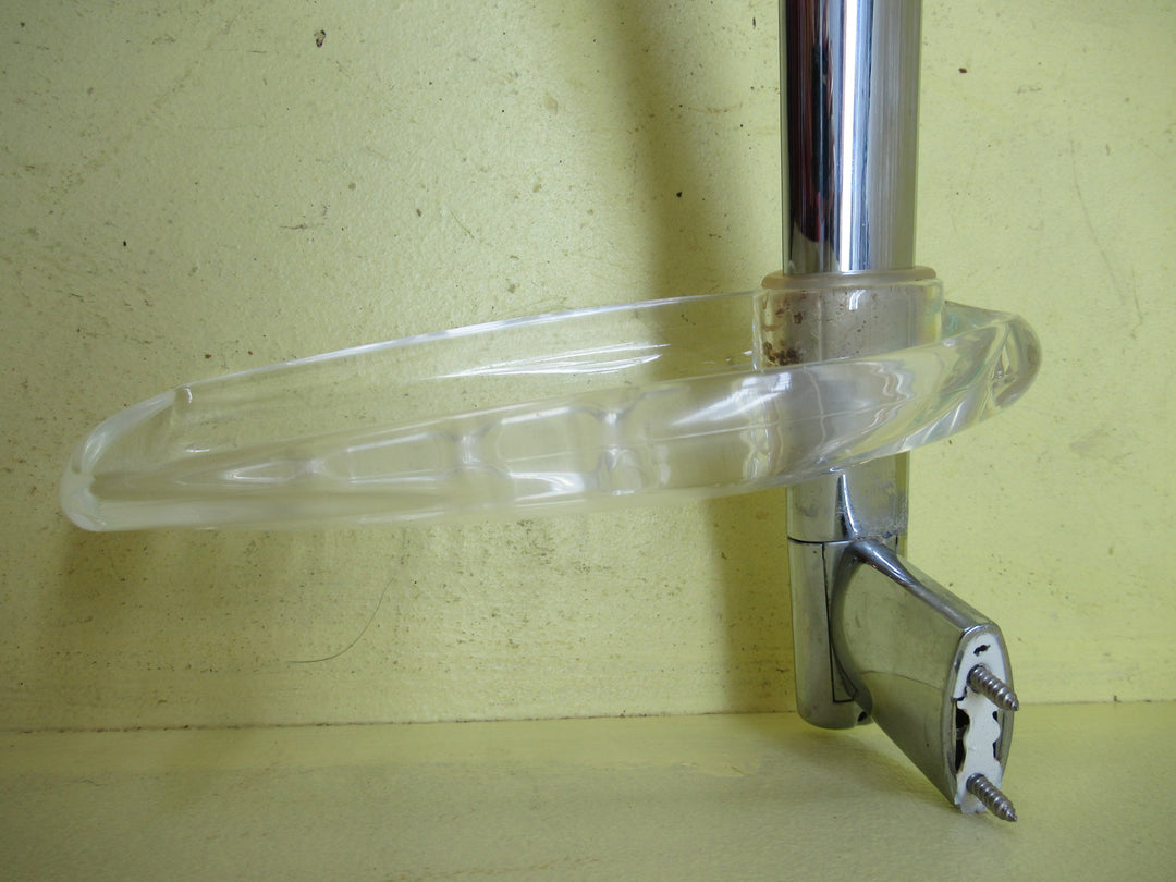 Sliding Shower Rail with Shower Head & Soap Dish 790H x 190W x 60D