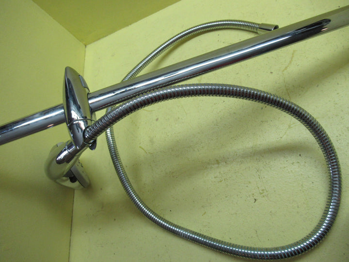 Sliding Shower Rail with Shower Head & Soap Dish 790H x 190W x 60D