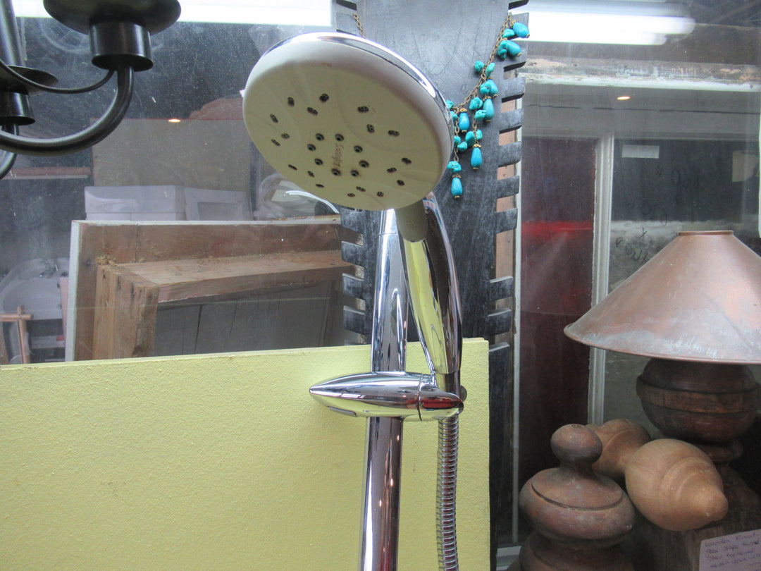 Sliding Shower Rail with Shower Head & Soap Dish 790H x 190W x 60D