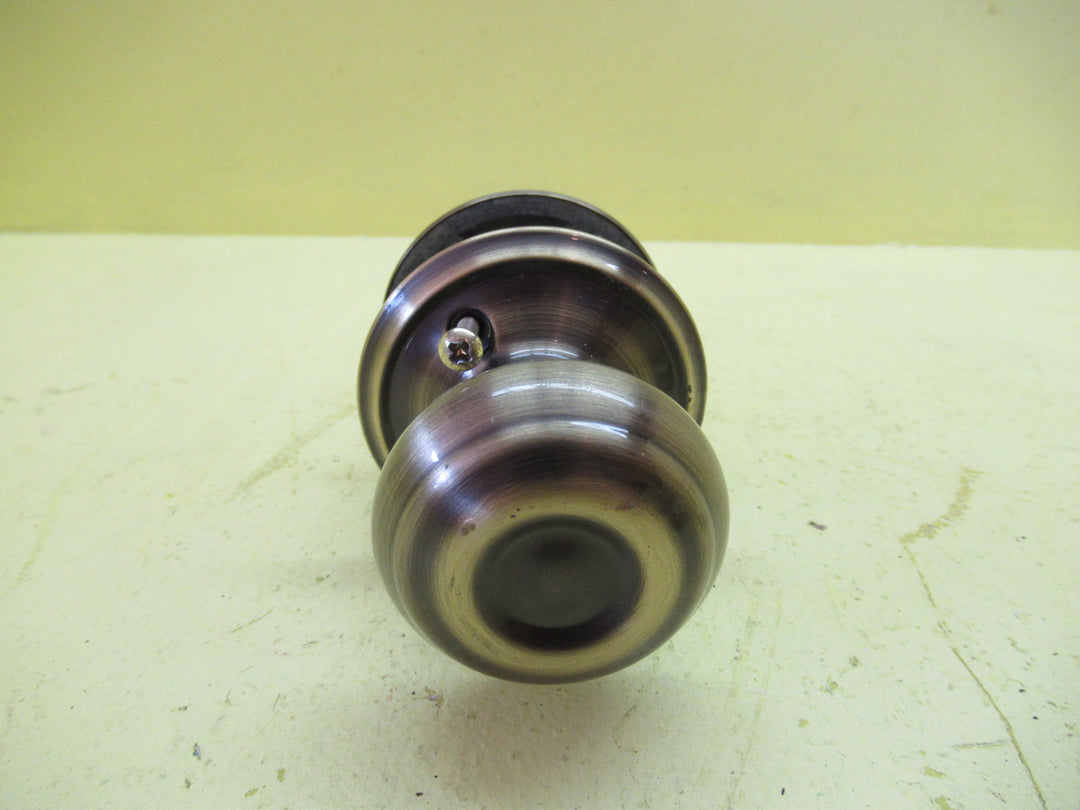 Schlage Knob Handles (Georgain )In Satin Bronze with Rib Detail 50Dia x 45H/Rose 60Dia