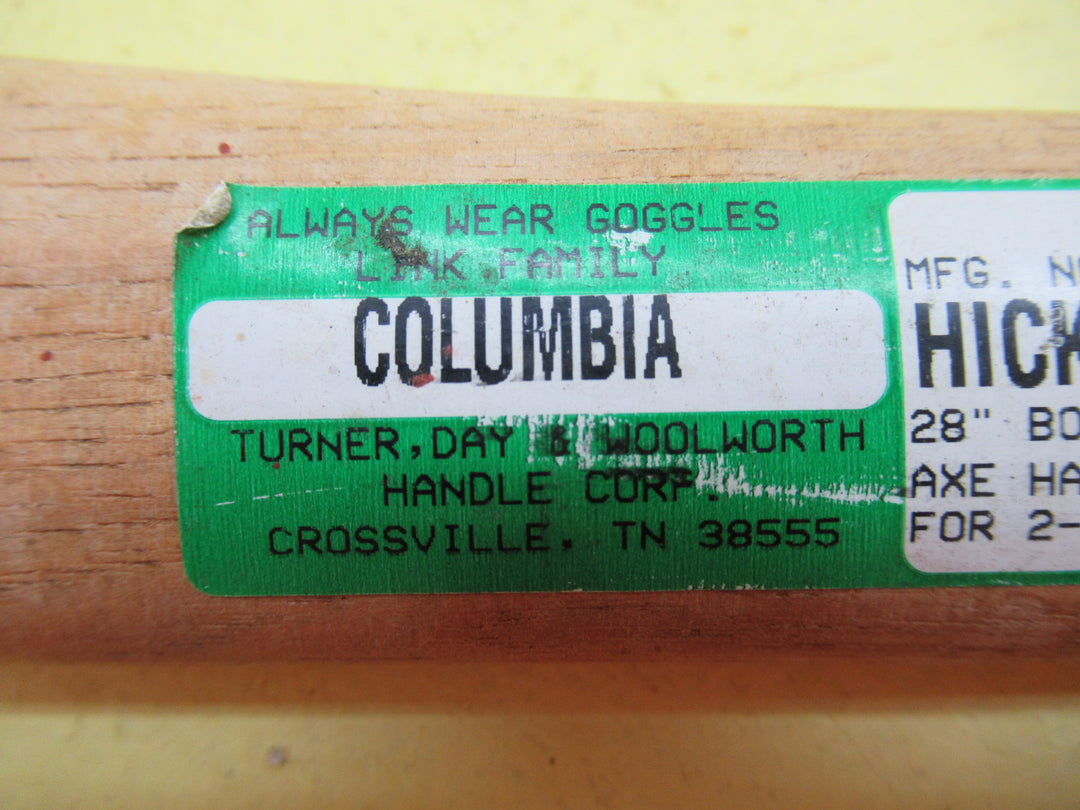 Axe Head and Handle 710H x 50W 40 x 40D/Head  200L x 85-120H x 25D