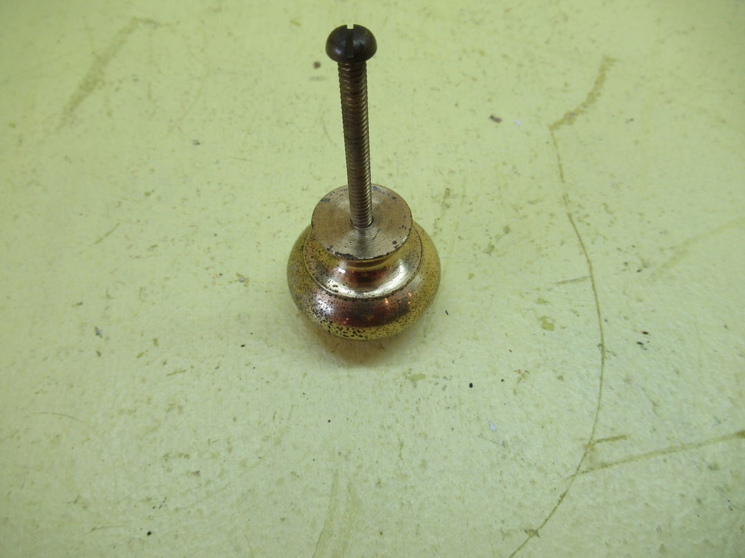Solid Brass Round Knob 34H x 36Dia