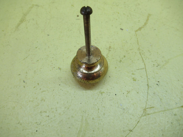 Solid Brass Round Knob 34H x 36Dia