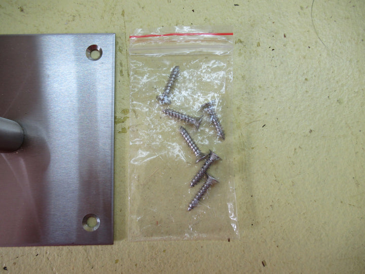 Stainless Steel Pull Handle & Push Plate 300L x 100W/Pull 60H x 200L