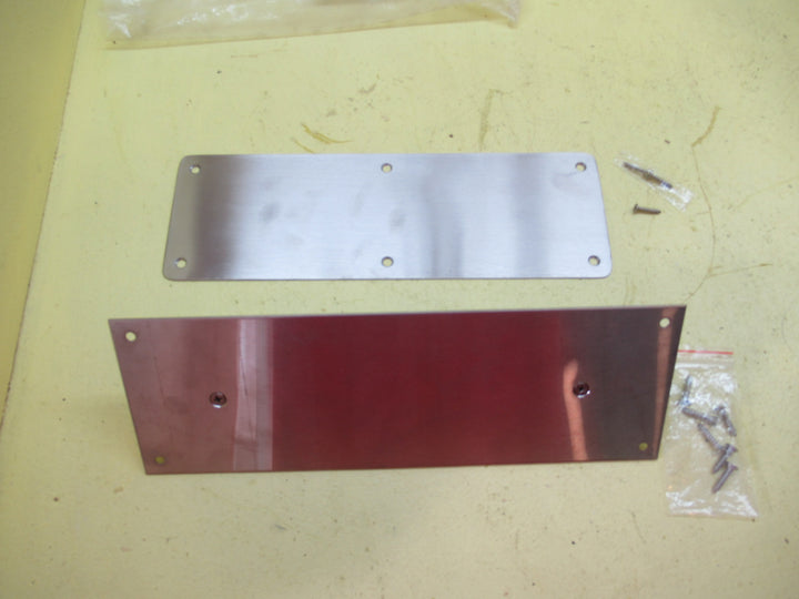 Stainless Steel Pull Handle & Push Plate 300L x 100W/Pull 60H x 200L