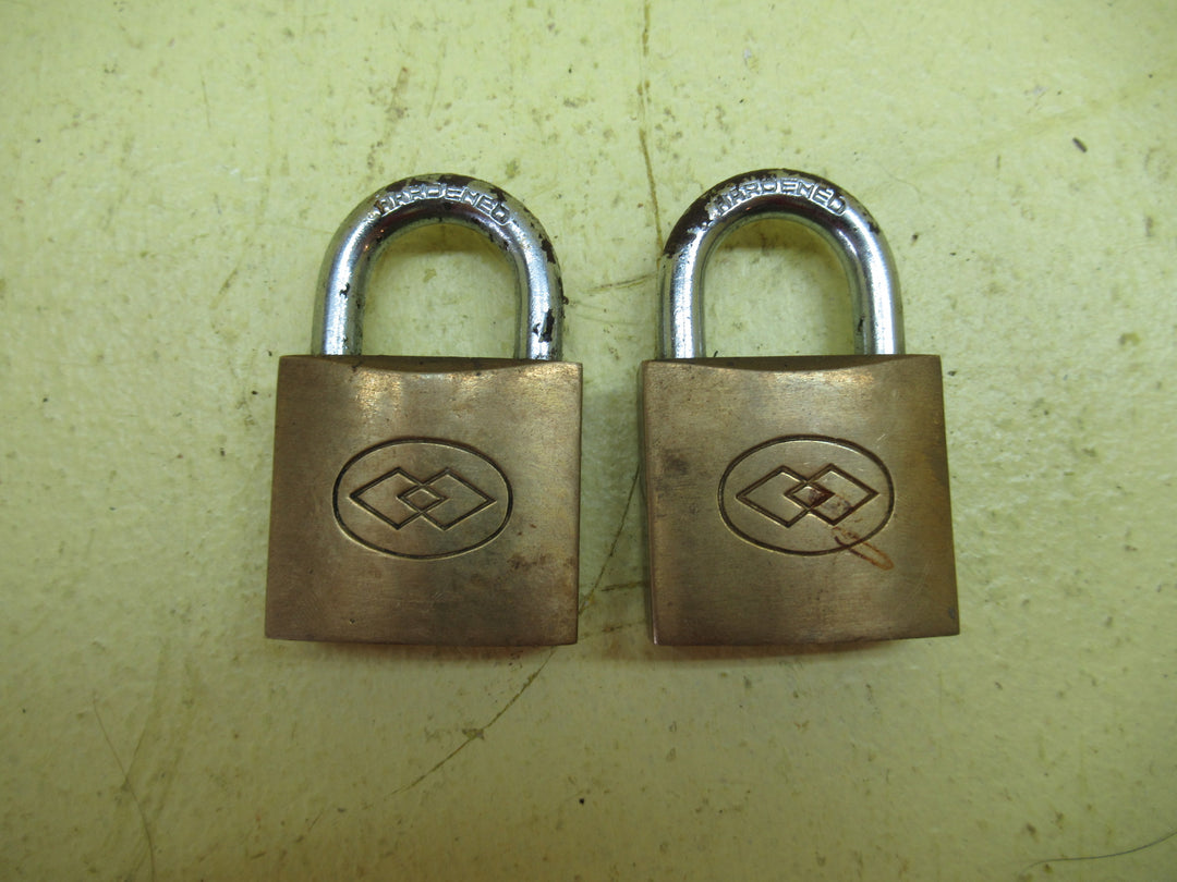 TWI - Rhomb 264 Brass & Steel Padlock(No Keys) 60Hn x 30W x 16D