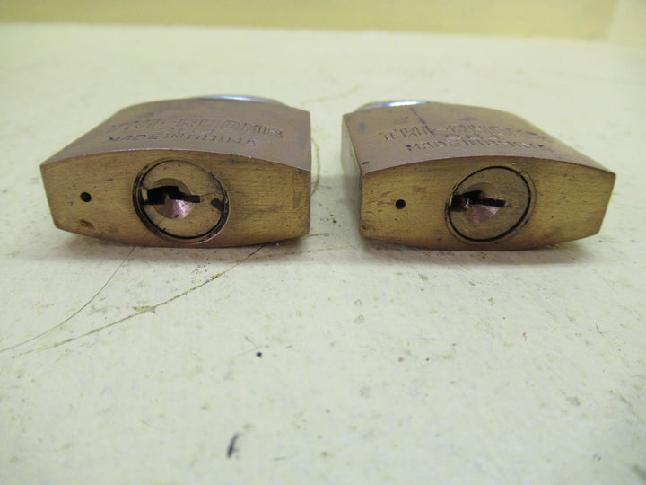 TWI - Rhomb 264 Brass & Steel Padlock(No Keys) 60Hn x 30W x 16D