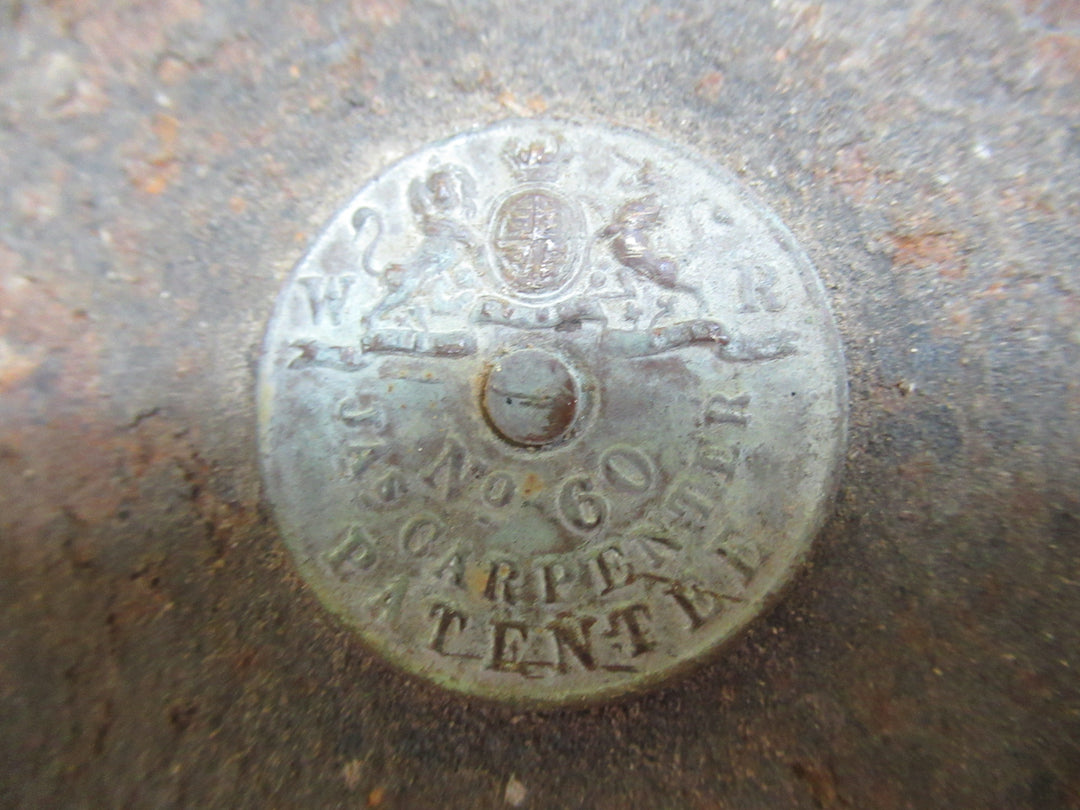 Antique Carpenter No. 60 door Rim Box Lock Patentee Civil War Confederate area 118H x 151W x 18D