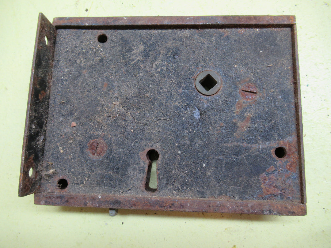 Antique Carpenter No. 60 door Rim Box Lock Patentee Civil War Confederate area 118H x 151W x 18D