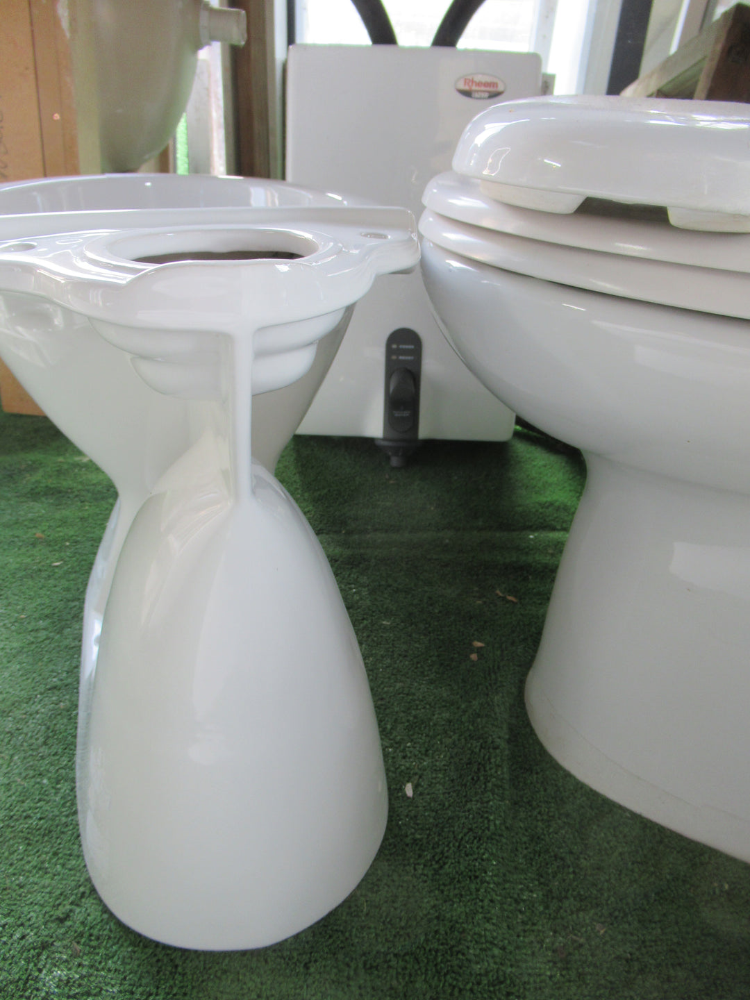 Caroma S Trap Toilet with Cistern Rest 400H x 595D x 350W