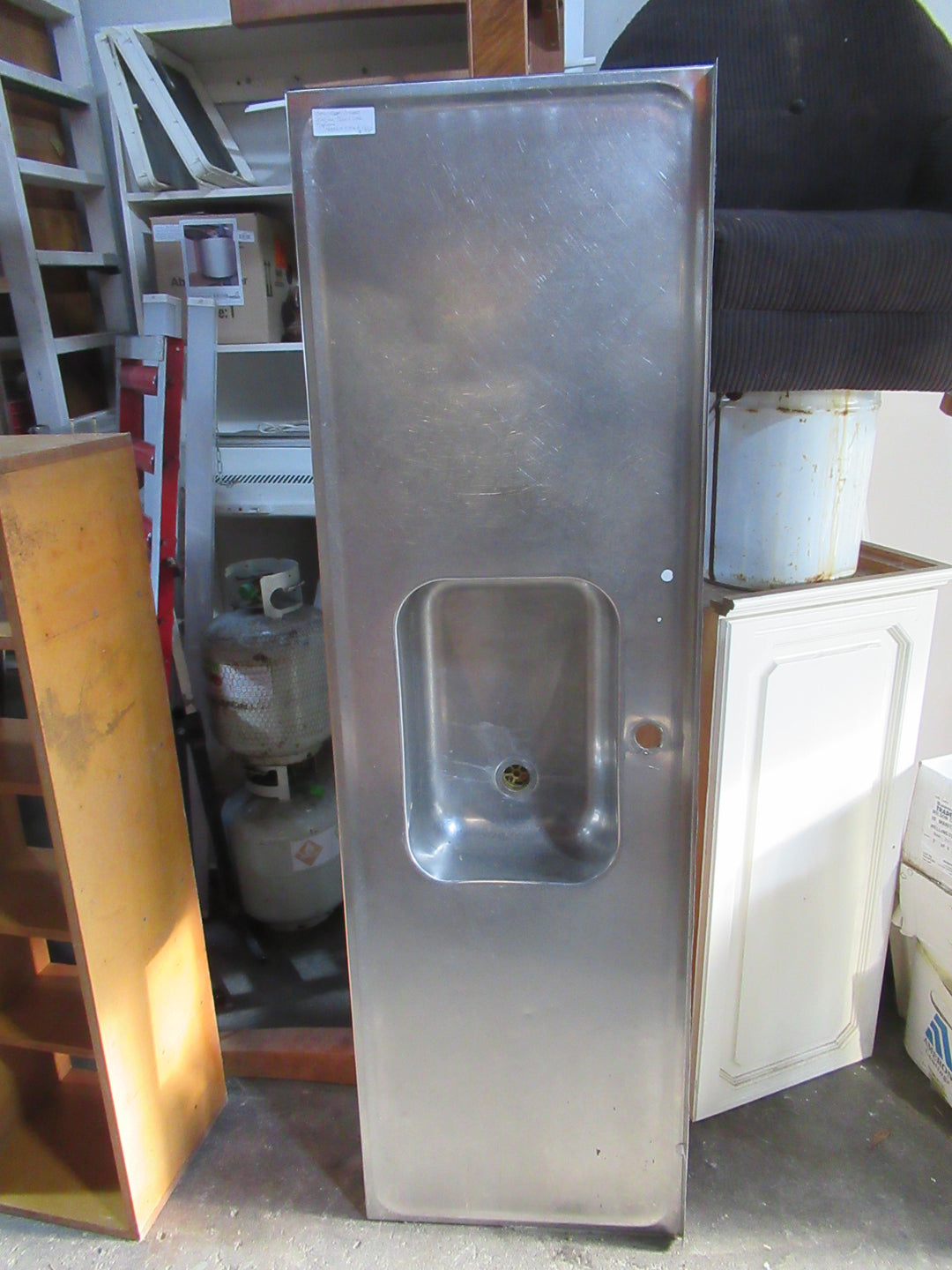 Stainless Steel kitchen Bench wiht Tapware 1680L x 510W x 145D