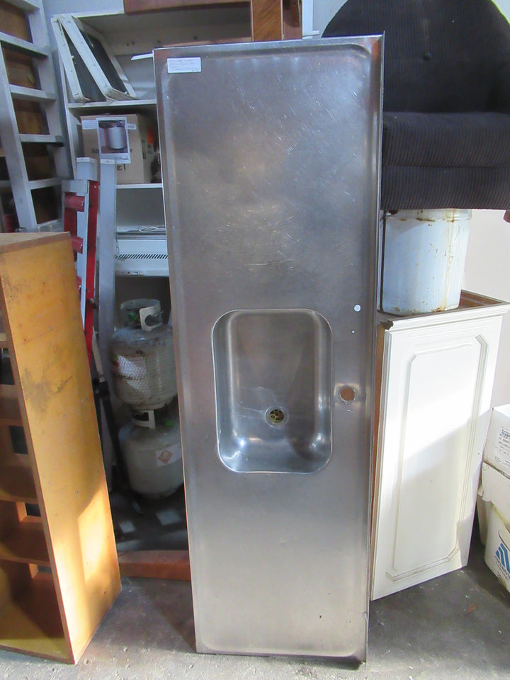 Stainless Steel kitchen Bench wiht Tapware 1680L x 510W x 145D