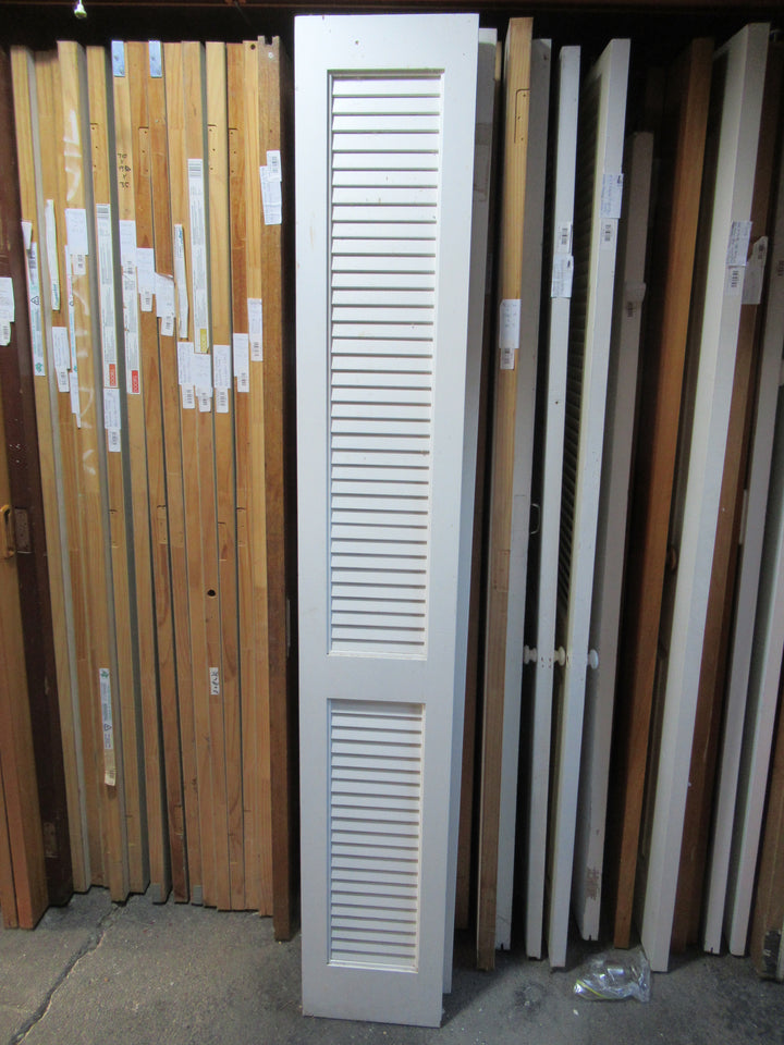 2 Panel Paint Finished  Lourve French Doors 1980H x 302-610W x 30D