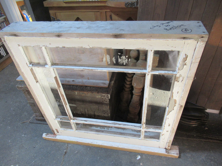 9 Lite Wooden Window with Centre Picture Window 1000H x 975W x 155D