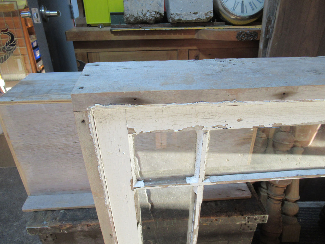 9 Lite Wooden Window with Centre Picture Window 1000H x 975W x 155D
