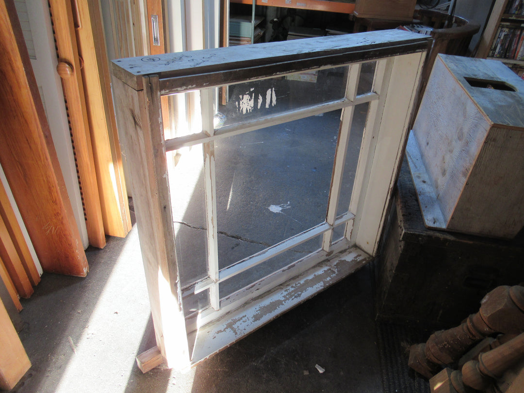 9 Lite Wooden Window with Centre Picture Window 1000H x 975W x 155D