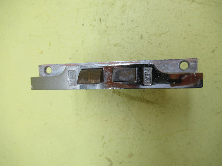 Chrome Art Deco French Door Morticee Lock 136L x 22W/78D x 91H x 17W